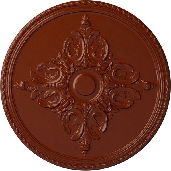 Ekena Millwork Milton Ceiling Medallion (Fits Canopies up to 7 7/8"), Hand-Painted Firebrick, 40 5/8"OD x 1 3/4"P CM40MIFIF - main